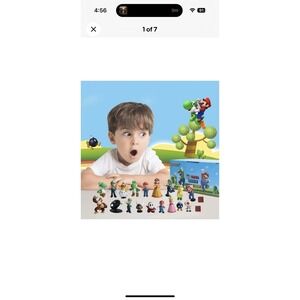 NEW Super Mario Bros 3D Action Figure Set